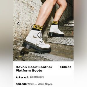 DEVON HEART ❤️ BUCKLE LEATHER PLATFORM BOOTS
